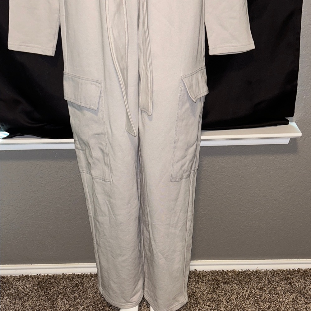 Zara Light Gray Jumpsuit - Picture 3 of 7